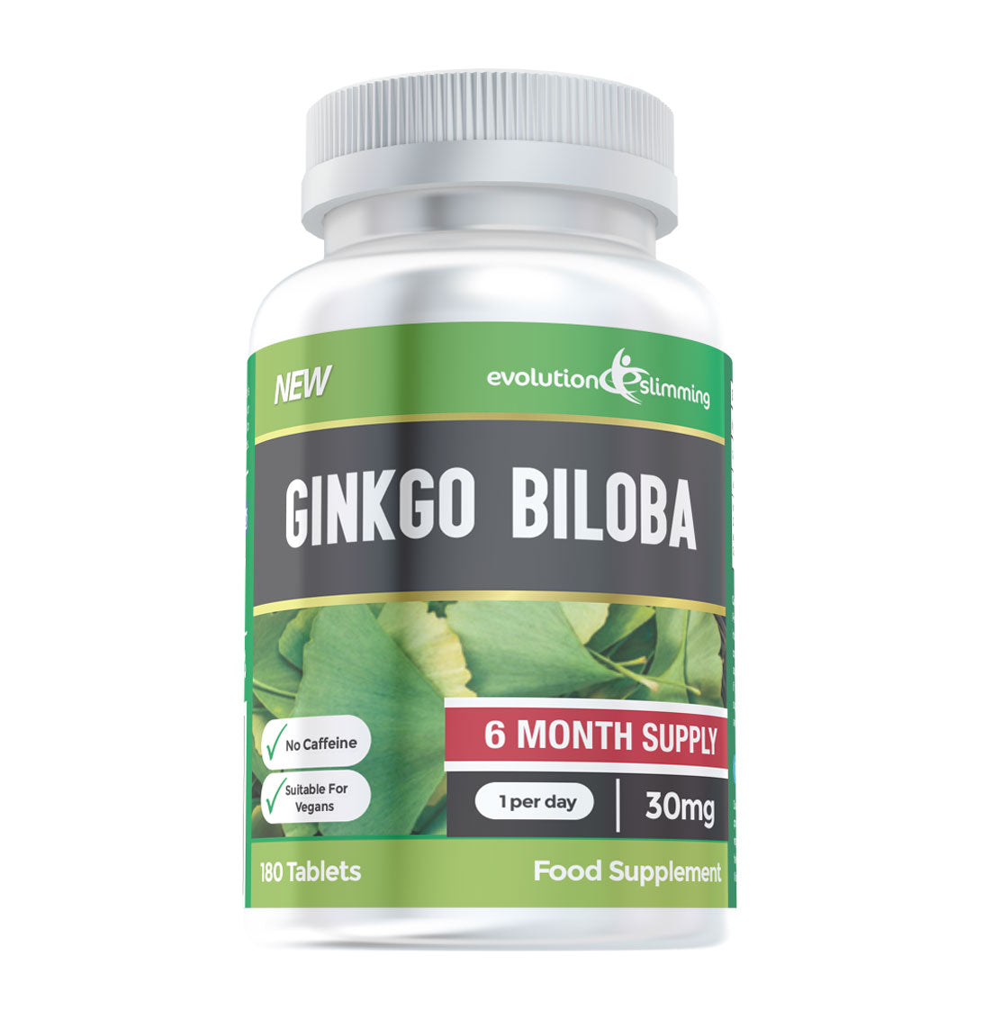 Ginkgo Biloba Tablets 6 month Supply