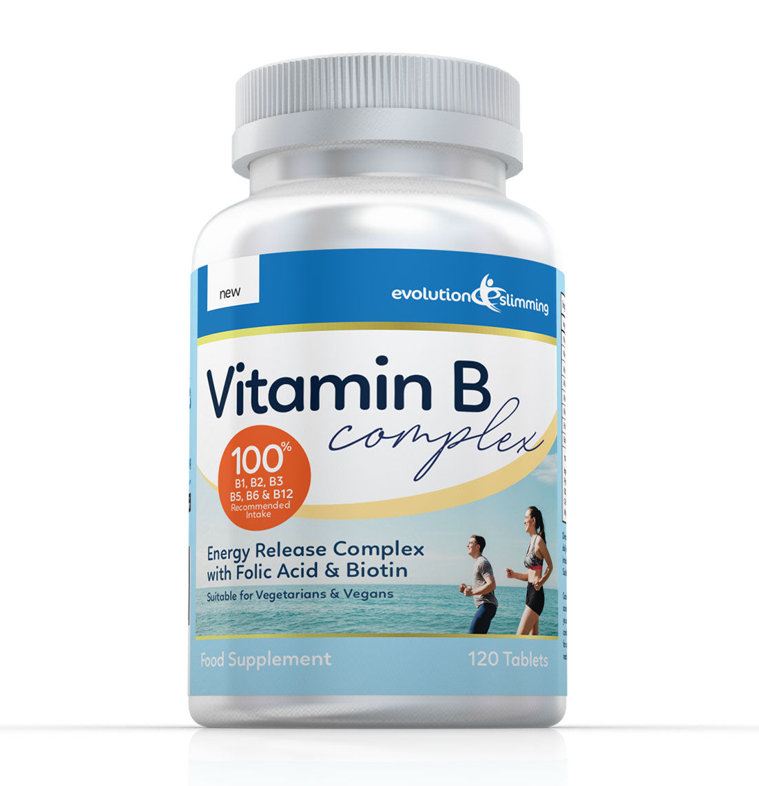 Vitamin B Complex Tablets 100 RDA Suitable for Vegetarians Vegans