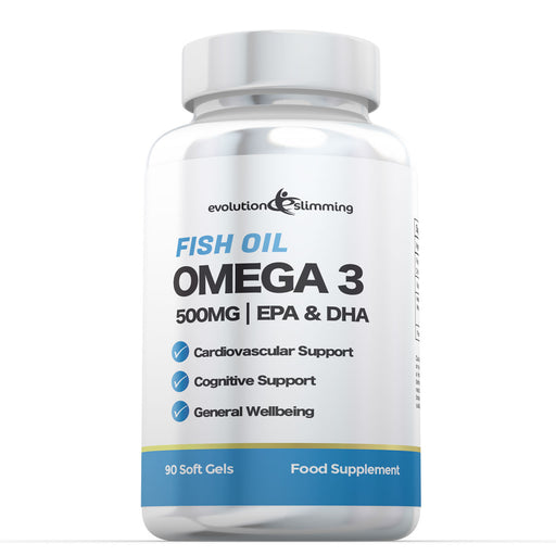 Omega 3 Fish Oil 500mg Capsules - Rich in EPA & DHA for Heart Health, Joint Support & Cognitive Function